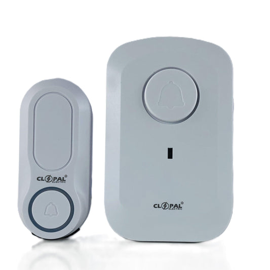 Clopal Wireless Door Bell 220 V 30 Tunes - Long Range - Color White