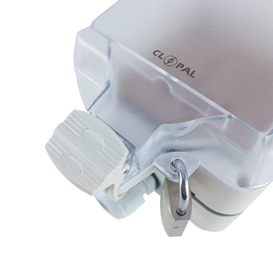 Waterproof Outdoor Socket Box 2 Hole Wall Electrical Switch Case Wall Power Socket Box