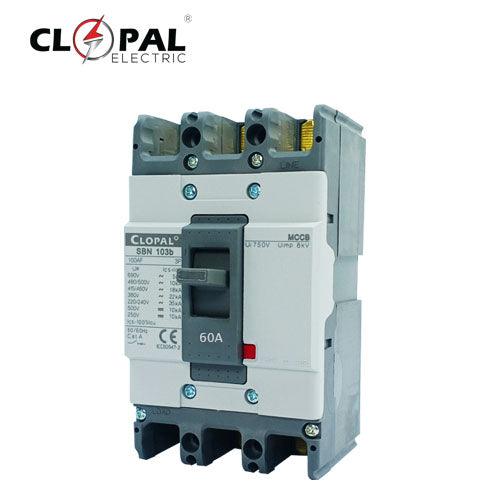 Clopal Heavy Duty 60Amp Three Pole Moulded Case Circuit Breaker