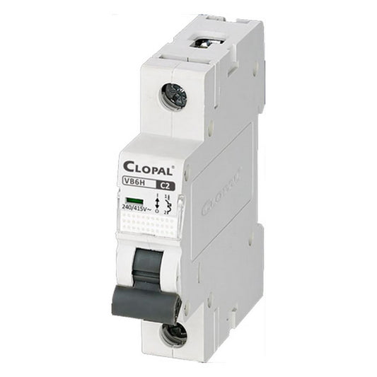 Clopal 2 Amp Safety Circuit Breaker Single Pole