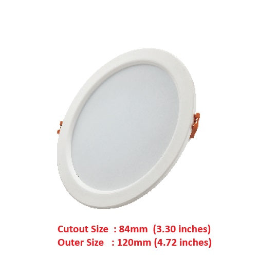 Clopal Led Light 8 watts SMD Downlight Round Light V-220 - Warm