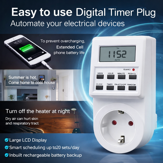 Heavy Duty 16A 3600W 220V Digital Time Switch Weekly Programmable Electronic Timer