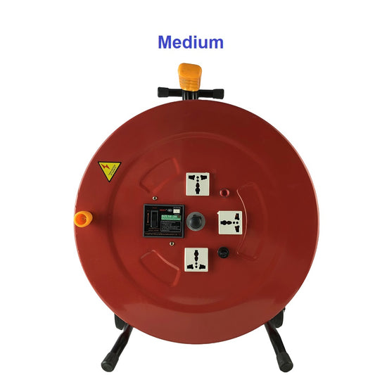 Clopal Empty Cable Reel Trolley – 3500W Capacity | Heavy-Duty Portable Power Distribution Drum - Small, Medium & Large