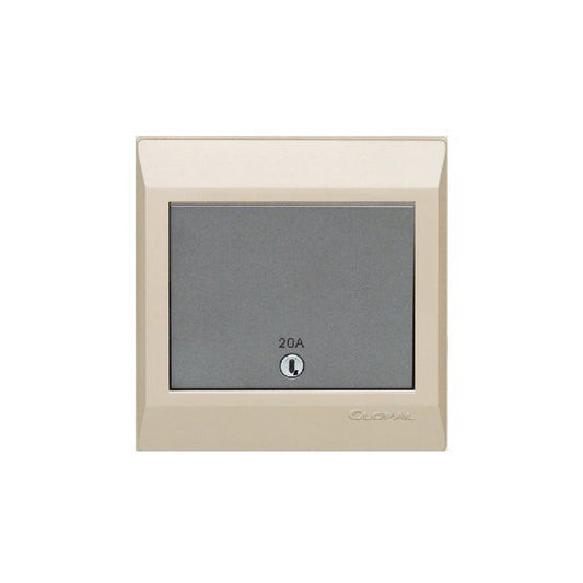 Clopal Golden Metalic Series 20A Double Pole Switch Superior Quality