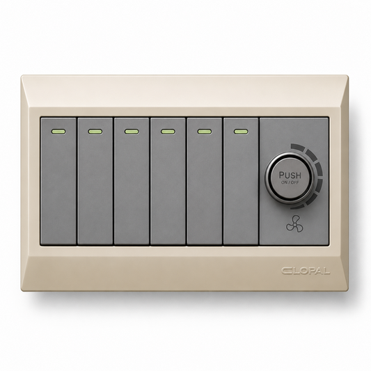 Clopal Golden Metalic Series 6 + 1 Dimmer Superior Quality