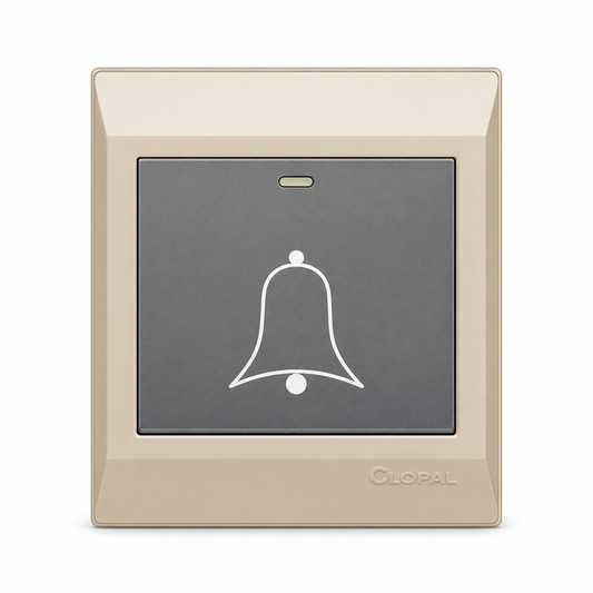 Clopal Golden Metalic Series Bell Push Superior Quality