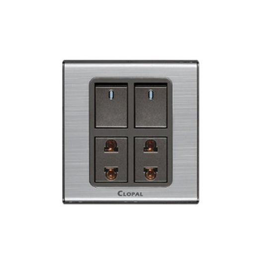 Clopal Inspire Series 2 switch + 2 socket Superior Quality