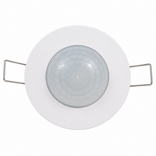 Clopal Ceiling Mounted PIR Motion Sensor Switch | 360° Motion Detector | Adjustable Time & Lux | 220-240V AC