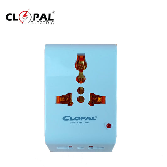 Clopal Multi Socket Universal Travel Adapter 2pins & 3Pins