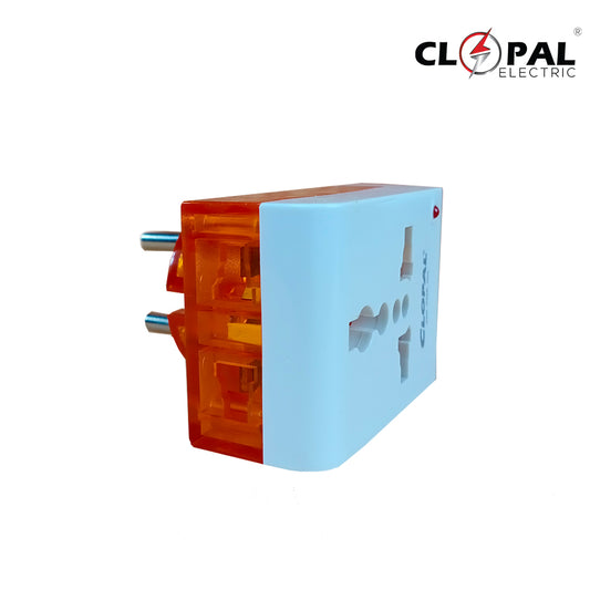 Clopal Multi Socket Universal Travel Adapter 2pins & 3Pins