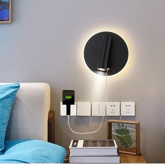Clopal Mounted 3W USB and Type C Charging LED Reading Light