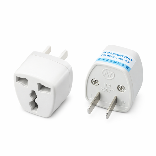 Multi-Plug Power Travel Adapter 2 & 3 Pins, Flat, Cross & Round Pins