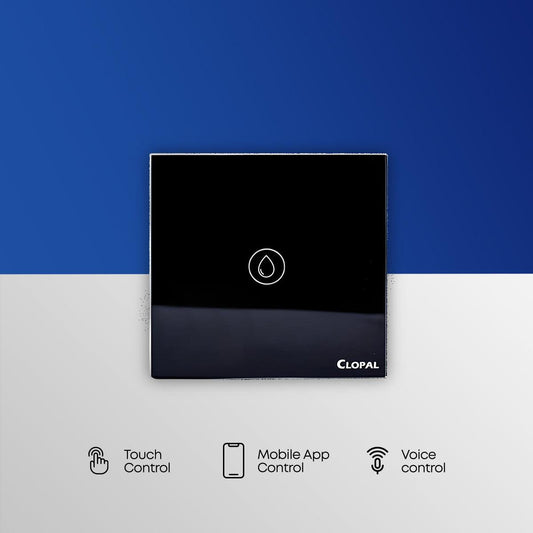 Clopal 40amp Switch Black Smart Touch WIFI Switch Series with Mobile Control, Voice Control Compatible with ALEXA, Google Assistant and IFTTT