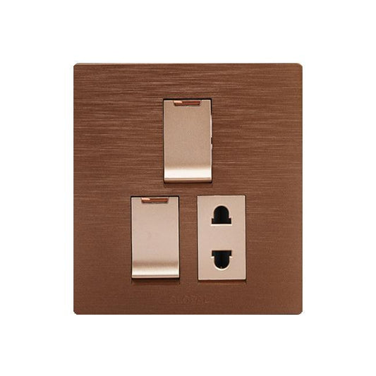 Clopal Pro7 Series 2 switch + 1 socket Superior Quality