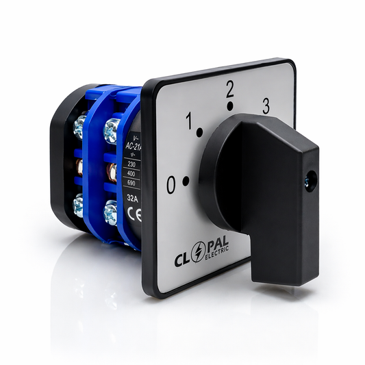 Clopal 32Amp 4 Phase Selector Switches Small - 4 Terminals