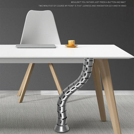Wire Cable Spine Snake Cable Management for Office Desk / Cable Spine for Height Adjustable Desk