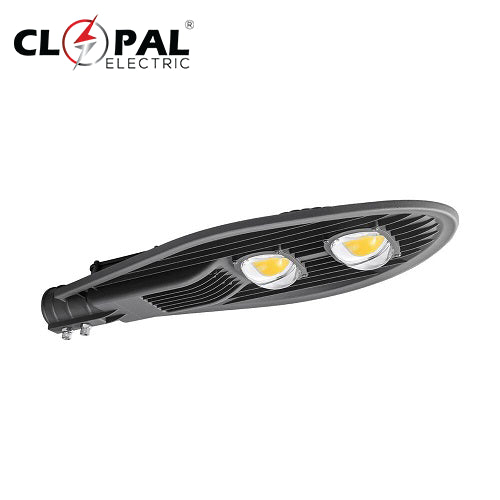 Clopal 100W High Output LED Street Lighting IP65 Waterproof Tempered Glass Roadway Lighting - White & Warm