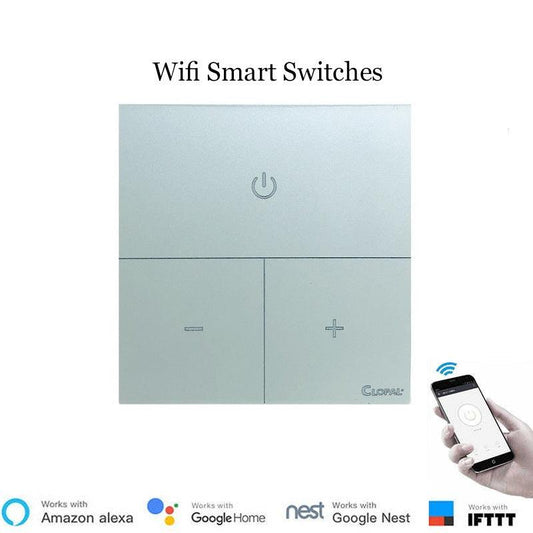 Clopal Pearl Light Dimmer Smart Touch WIFI Switches, Fan & Light Dimmers with Mobile Control, Voice Control Compatible with ALEXA, Google Assistant and IFTTT