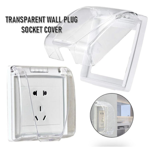 Clopal Tansparent Universal Wall Socket Plate Panel Light Switch Box Cover Protector