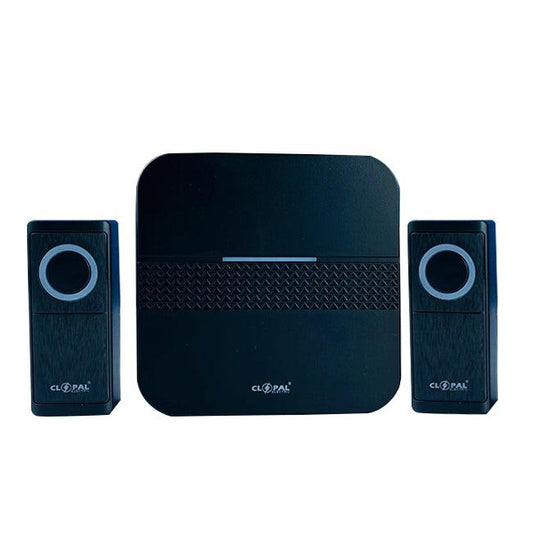 Clopal Wireless Door Bell with Separate Ringtones on Dual button, 30 Ringtones - Color Black & White