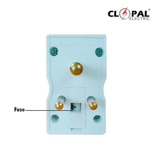 Clopal Multi Plug & Socket with Fuse Protection