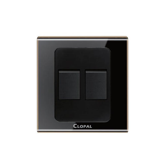 Clopal Black Series 2-Gang Switch Superior Quality