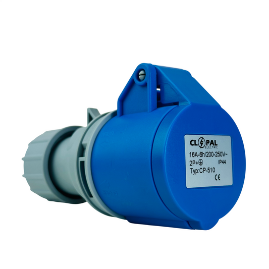 Clopal 16A & 32A 3/5 Pin Industrial Socket 220-240V Heavy Duty Connector