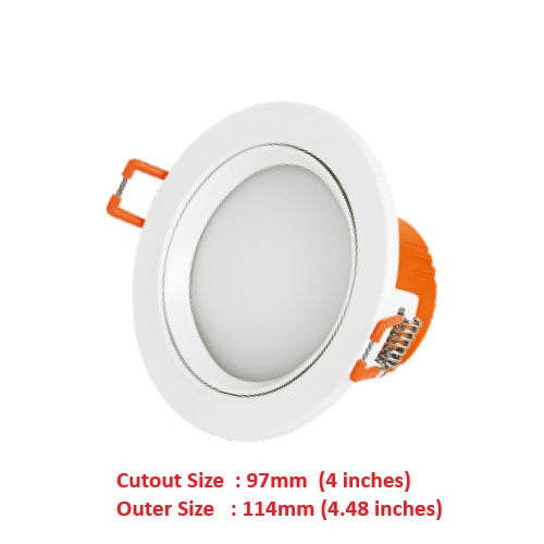 Clopal Led Light 9 watts SMD Downlight Round Light V-220 - Warm & Natural