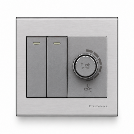 Clopal Elegant Grey Series 2 + 1 Dimmer Superior Quality