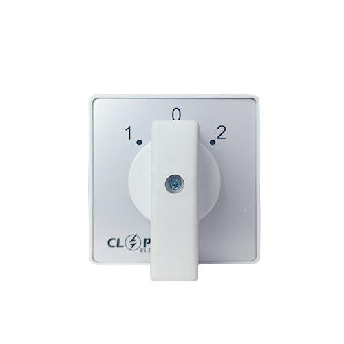Clopal 50Amp 2 Meters Phase & Neutral Rotary Changeover Switch Large - 4 Terminals