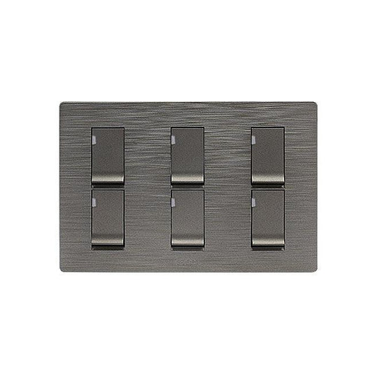 Clopal Flatty Series 6-Gang Switch Superior Quality