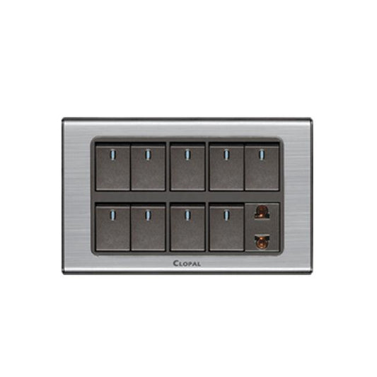 Clopal Inspire Series 9  switch + 1 socket Superior Quality