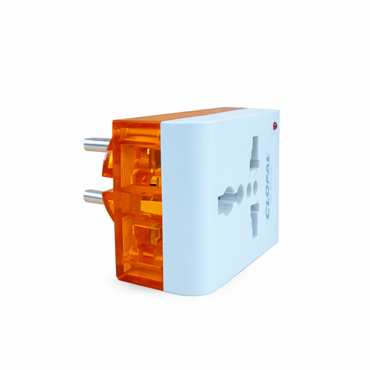 Clopal Multi Socket Universal Travel Adapter 2pins & 3Pins