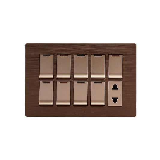 Clopal Pro7 Series 9 switch + 1 socket Superior Quality