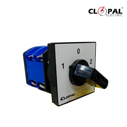 Clopal 50Amp 2 Meters Phase & Neutral Rotary Changeover Switch Smale - 4 Terminals