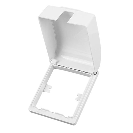 Clopal Universal Wall Socket Plate Panel Light Switch Box Cover Protector - White Color