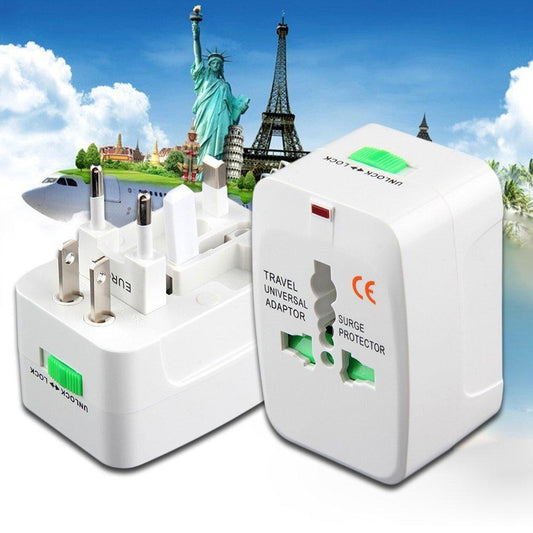 International Travel Adapter, Electric Plug Power Socket Adapter Middle East, EU, UK, US, AU