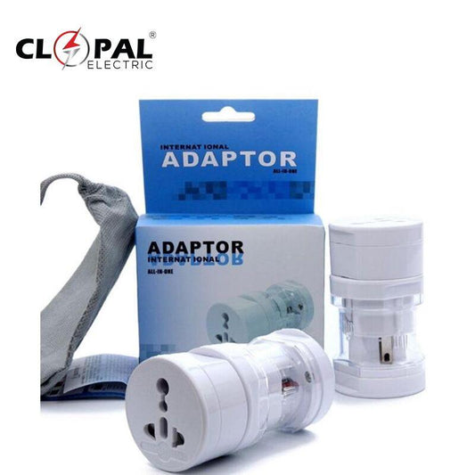 International Travel Adapter, Electric Plug Power Socket Adapter Middle East, EU, UK, US, AU